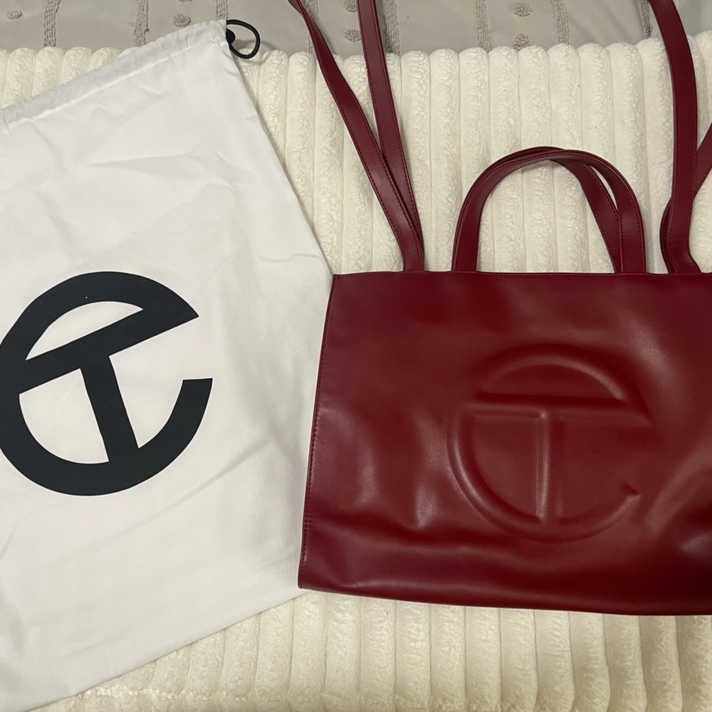 Telfar Oxblood Medium size